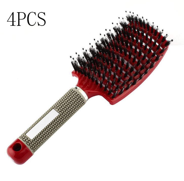 Hairbrush Anti Klit Brushy Haarborstel Women Detangler Hair Brush Bristle Nylon Scalp Massage Teaser Hair Brush Comb