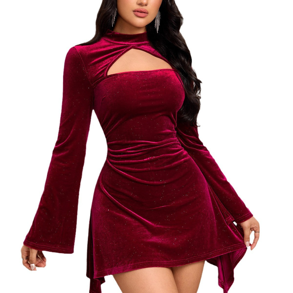 Women's Fashionable And Elegant Long-sleeve Dress