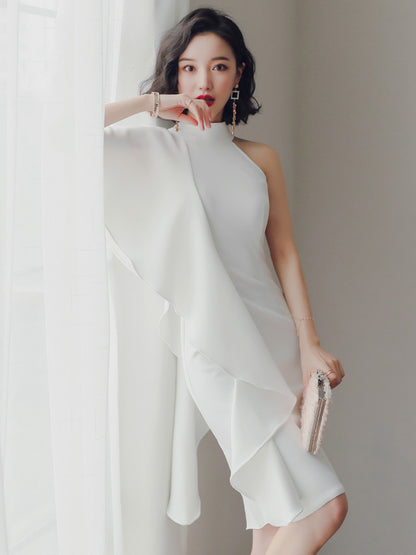 Party party white short evening dress