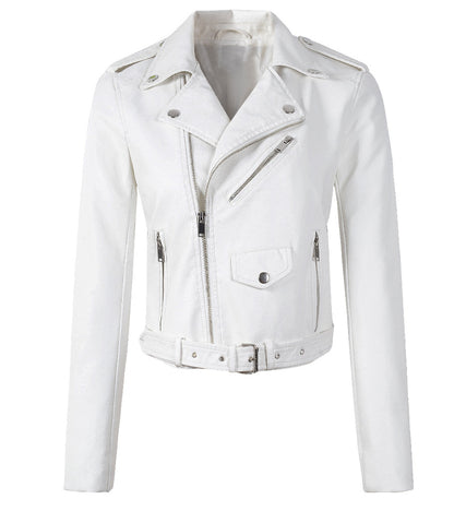 autumn and winter women's clothing coat Korean version of the Korean version of women's leather jacket fashion women's clothing wholesale