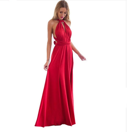 Women's Sexy Long Party Dress Club Floor-Length Summer Backless Bandage Maxi Dress Multiway Women Dress