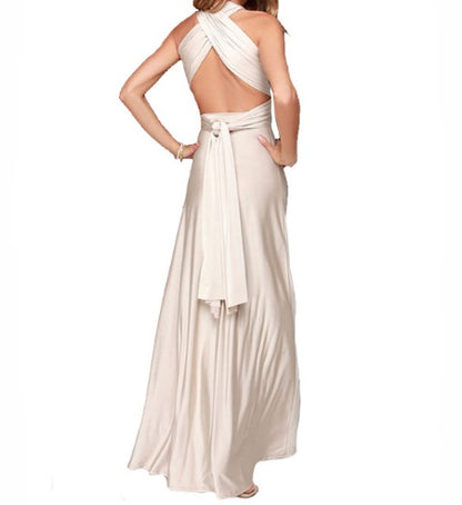 Women's Sexy Long Party Dress Club Floor-Length Summer Backless Bandage Maxi Dress Multiway Women Dress