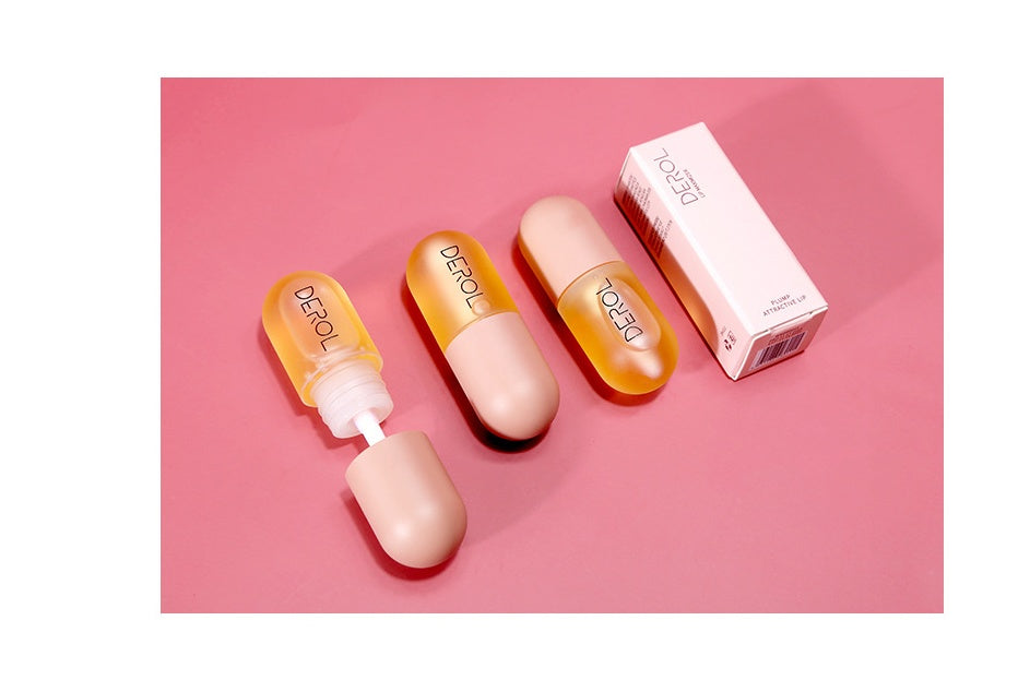 Дневен и нощен мигновен обем за устни, масло за уголемяване, прозрачно, дълготрайно, подхранващо, възстановяващо, намаляващо фините линии, грижа за устни, козметика за красота