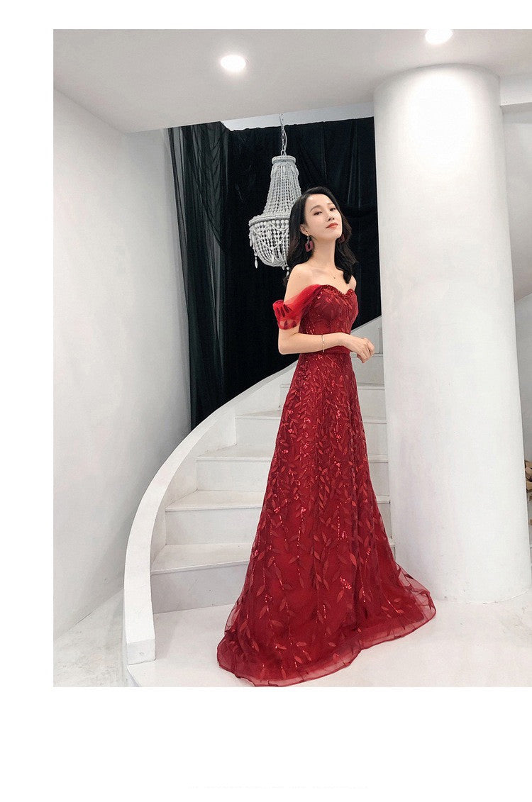 Lace Slim Slimming Evening Dress