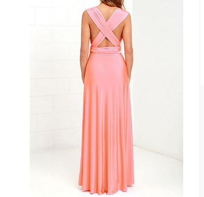 Women's Sexy Long Party Dress Club Floor-Length Summer Backless Bandage Maxi Dress Multiway Women Dress