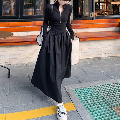 Women's Fashion Casual Slim Fit Long Sleeve Dress