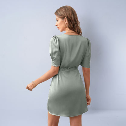 Autumn Bestseller French-style Puffed-sleeve Dress