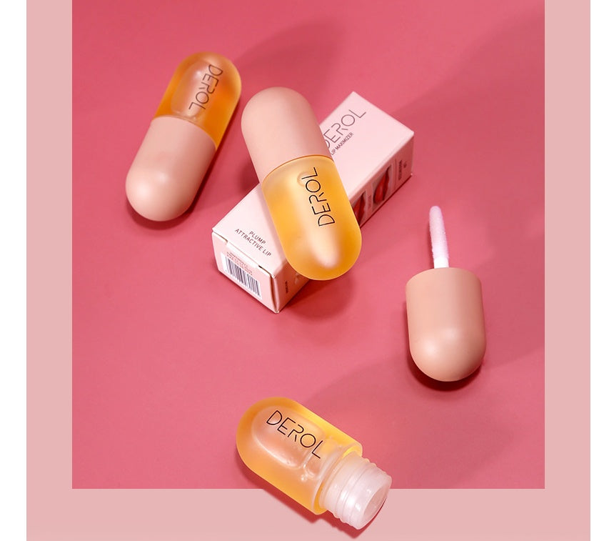 Дневен и нощен мигновен обем за устни, масло за уголемяване, прозрачно, дълготрайно, подхранващо, възстановяващо, намаляващо фините линии, грижа за устни, козметика за красота