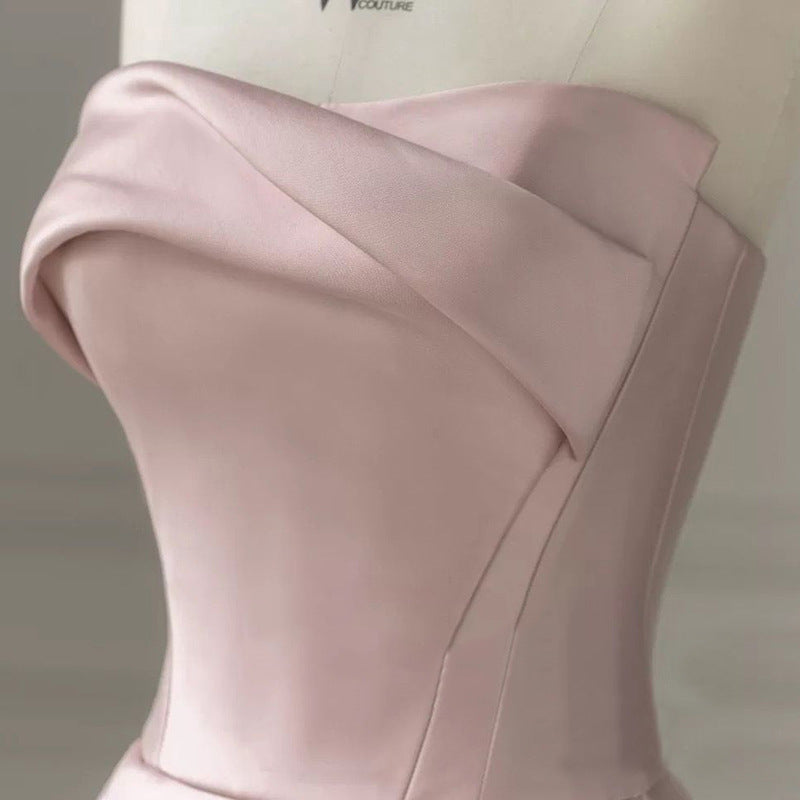 Light Luxury Annual Meeting Engagement Dress Bra