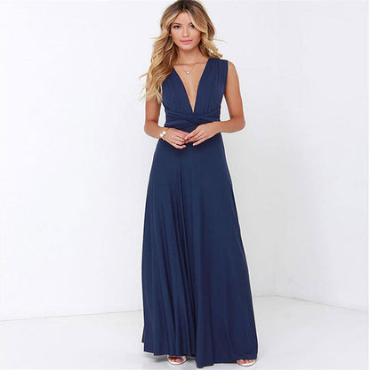 Women's Sexy Long Party Dress Club Floor-Length Summer Backless Bandage Maxi Dress Multiway Women Dress