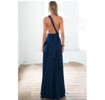 Women's Sexy Long Party Dress Club Floor-Length Summer Backless Bandage Maxi Dress Multiway Women Dress