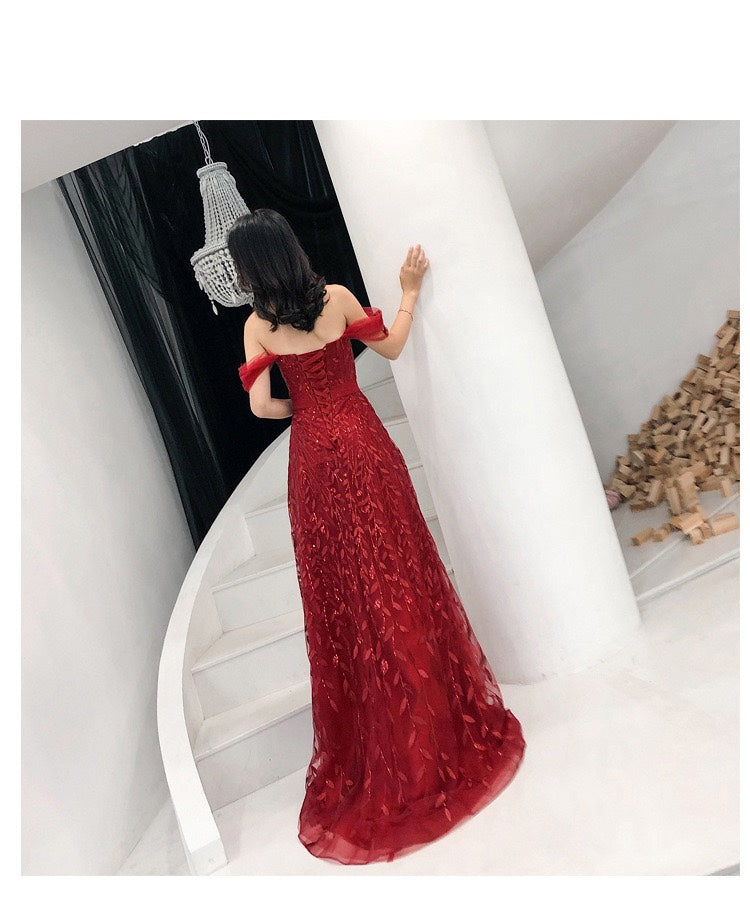 Lace Slim Slimming Evening Dress