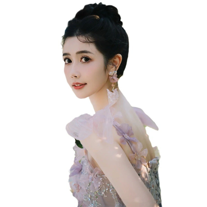 Toast Dress Lace A- Line Style Evening Dress