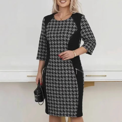 Printed Women's Princess Sleeve Casual Style Dress