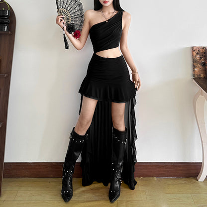 Women's Fashion Casual One-shoulder Dress