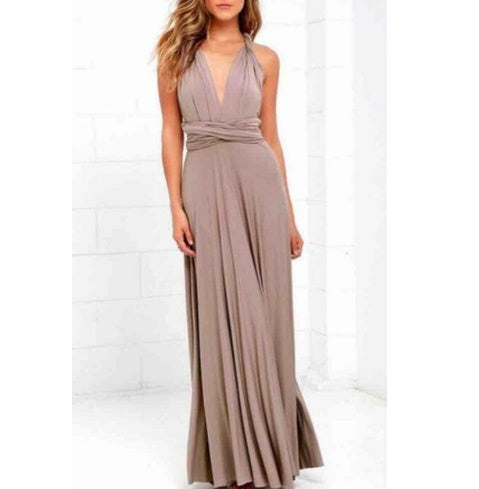 Women's Sexy Long Party Dress Club Floor-Length Summer Backless Bandage Maxi Dress Multiway Women Dress