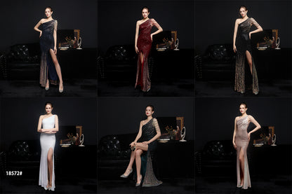 Party Evening Dress Sexy Long Section Was Thin Toast