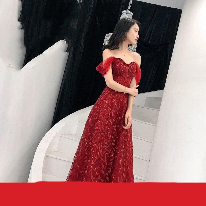 Lace Slim Slimming Evening Dress