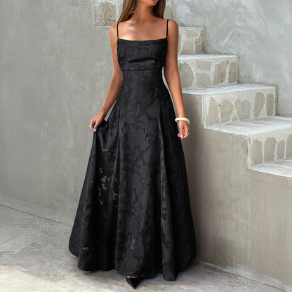 Elegant Vacation Strapless Maxi Dress Floral-print Dress