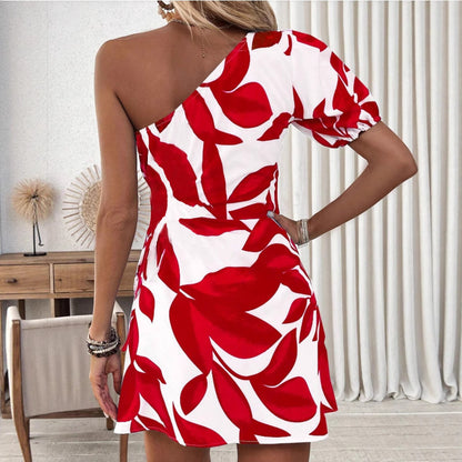 New Arrival Elegant French-style White Floral-print Dress