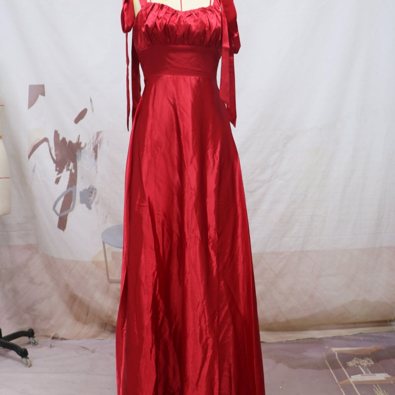 Fashion Sleeveless Camisole Gown Evening Dress Women