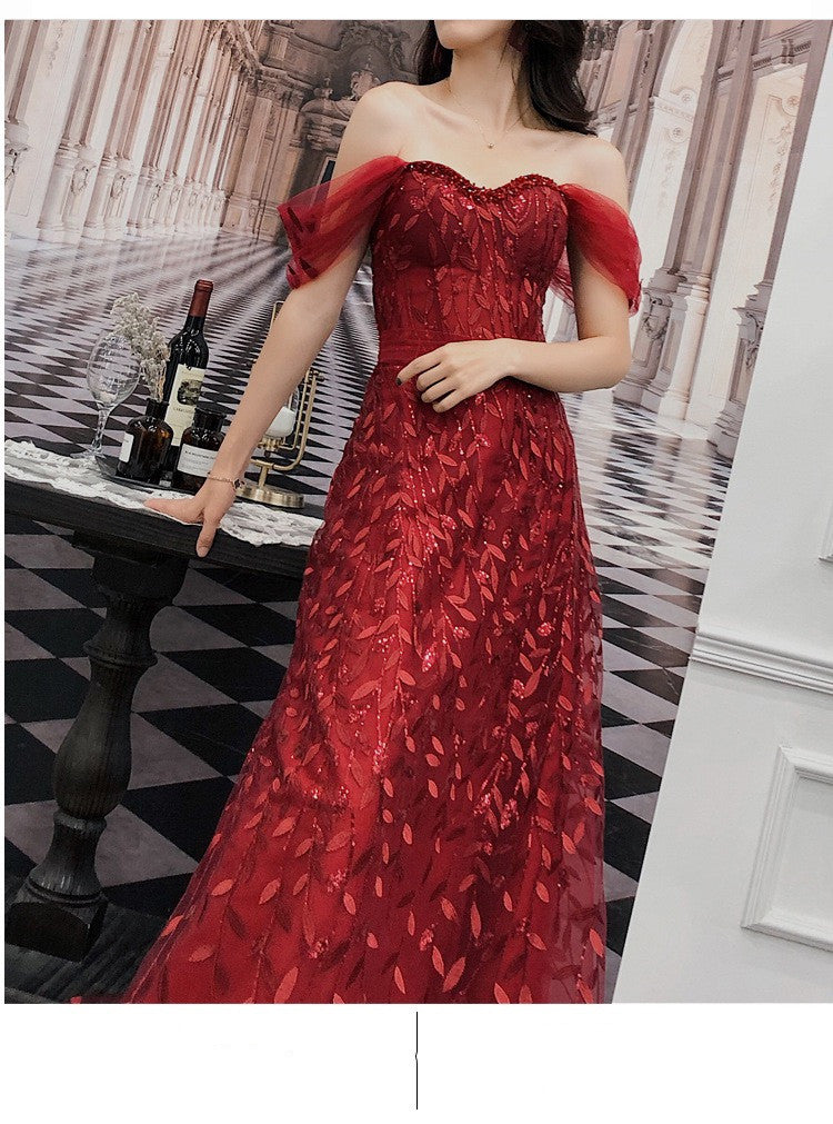 Lace Slim Slimming Evening Dress