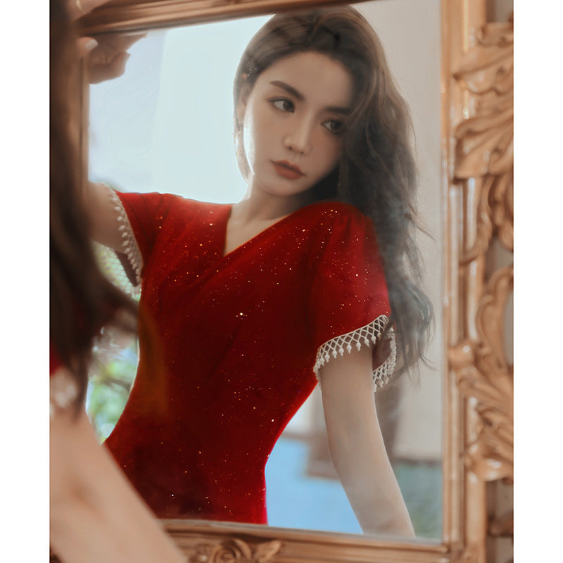 Toast Dress Wine Red Dress