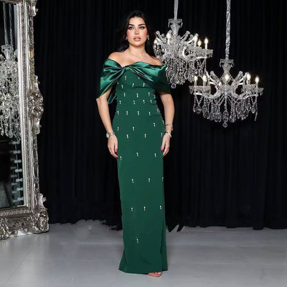 Bandage Dress With Diamond Embellished Bustier Long Gown