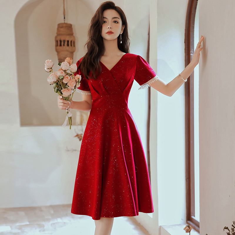 Toast Dress Wine Red Dress