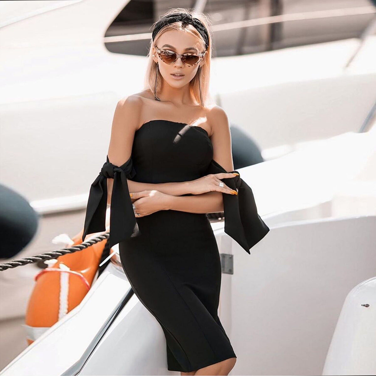 Dress Fashion Solid Color Women's Banquet Dress