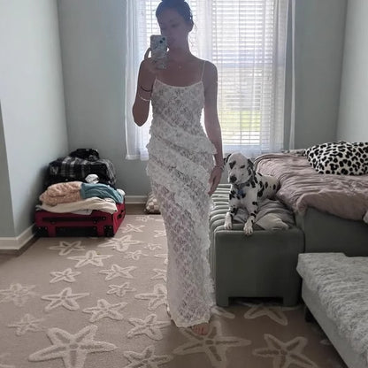 Women's Fashion Best-Seller Floral Lace Sexy European And American Dress