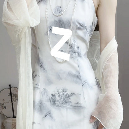 Stunning New Chinese Style Halter Neck Dress