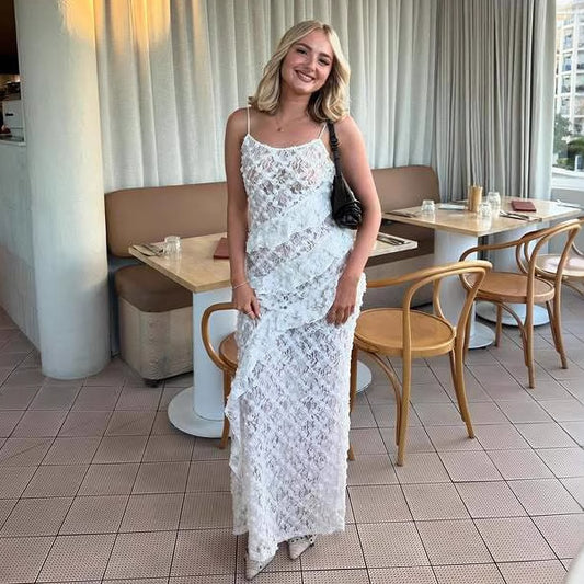 Women's Fashion Best-Seller Floral Lace Sexy European And American Dress