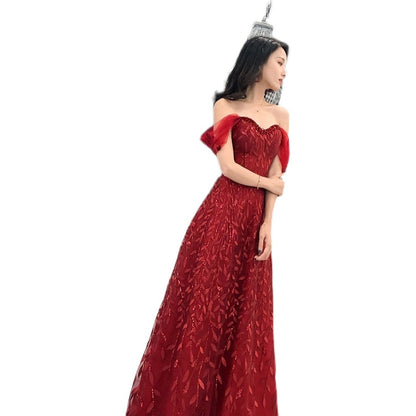 Lace Slim Slimming Evening Dress