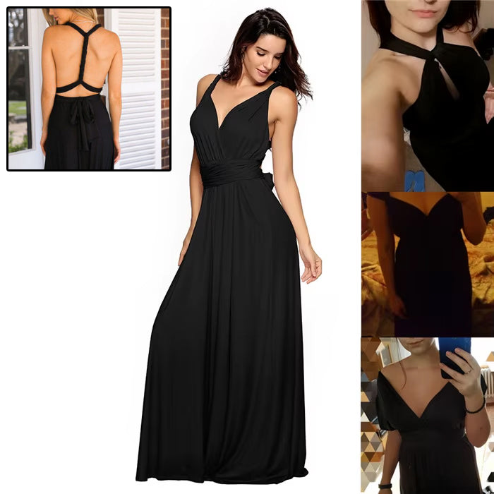 Women's Sexy Long Party Dress Club Floor-Length Summer Backless Bandage Maxi Dress Multiway Women Dress