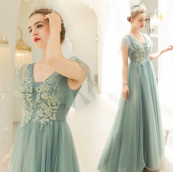 New Light Green Toast Dress