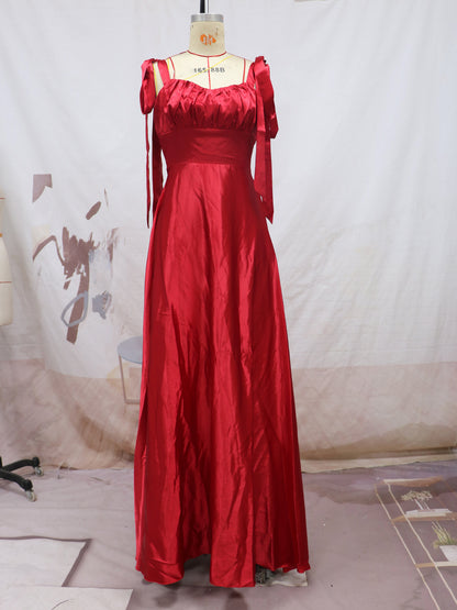 Fashion Sleeveless Camisole Gown Evening Dress Women