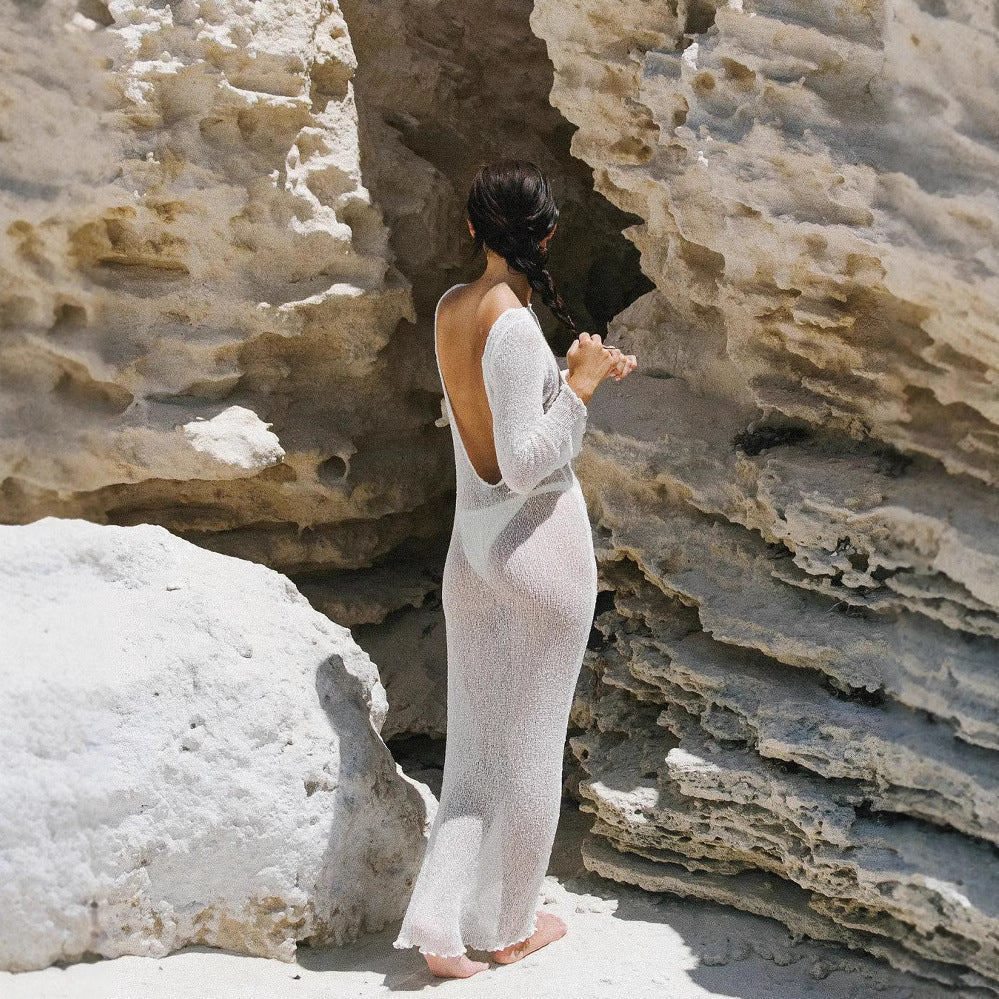 Women's Sexy Backless Beach Resort Dress