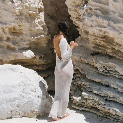 Women's Sexy Backless Beach Resort Dress
