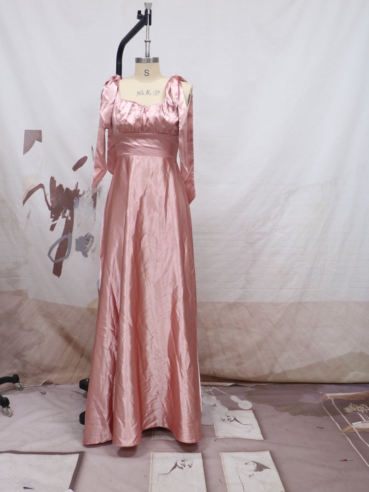 Fashion Sleeveless Camisole Gown Evening Dress Women