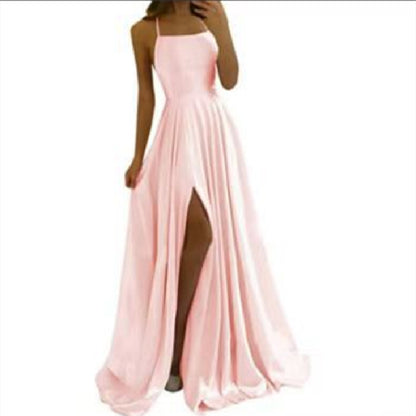 Evening Dress Prom Robe Formal Simple Split