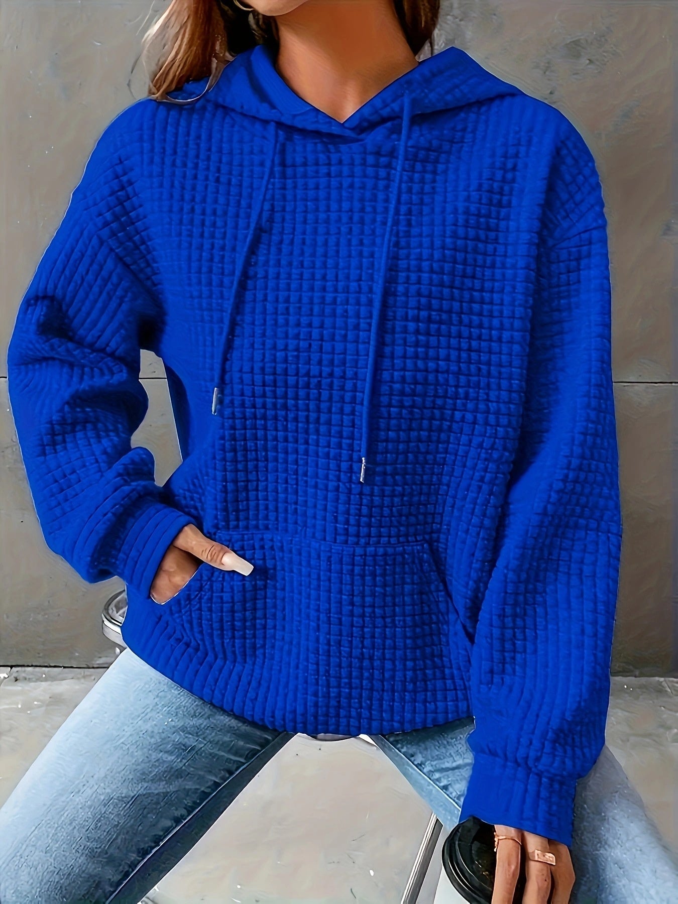 Women's Loose Casual Solid Color Long-sleeved Sweater